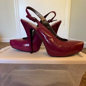 Plum heels